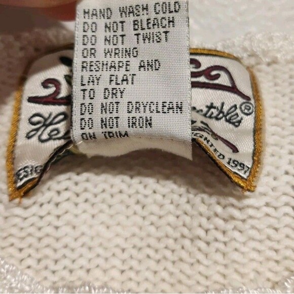 Vintage 90s Heirloom Collectibles Floral Embroidered Sweater Size Medium - Picture 6 of 9